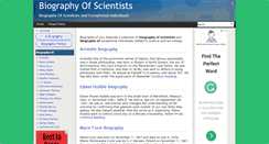 Desktop Screenshot of biography-of.com